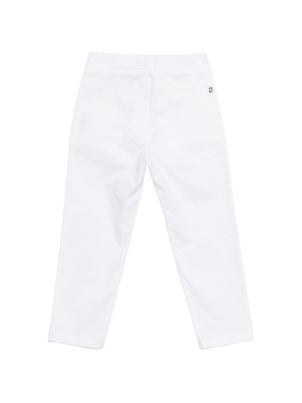Pantaloni per bambino DONDUP Kids bianchi con tasca posteriore - Rubino Kids