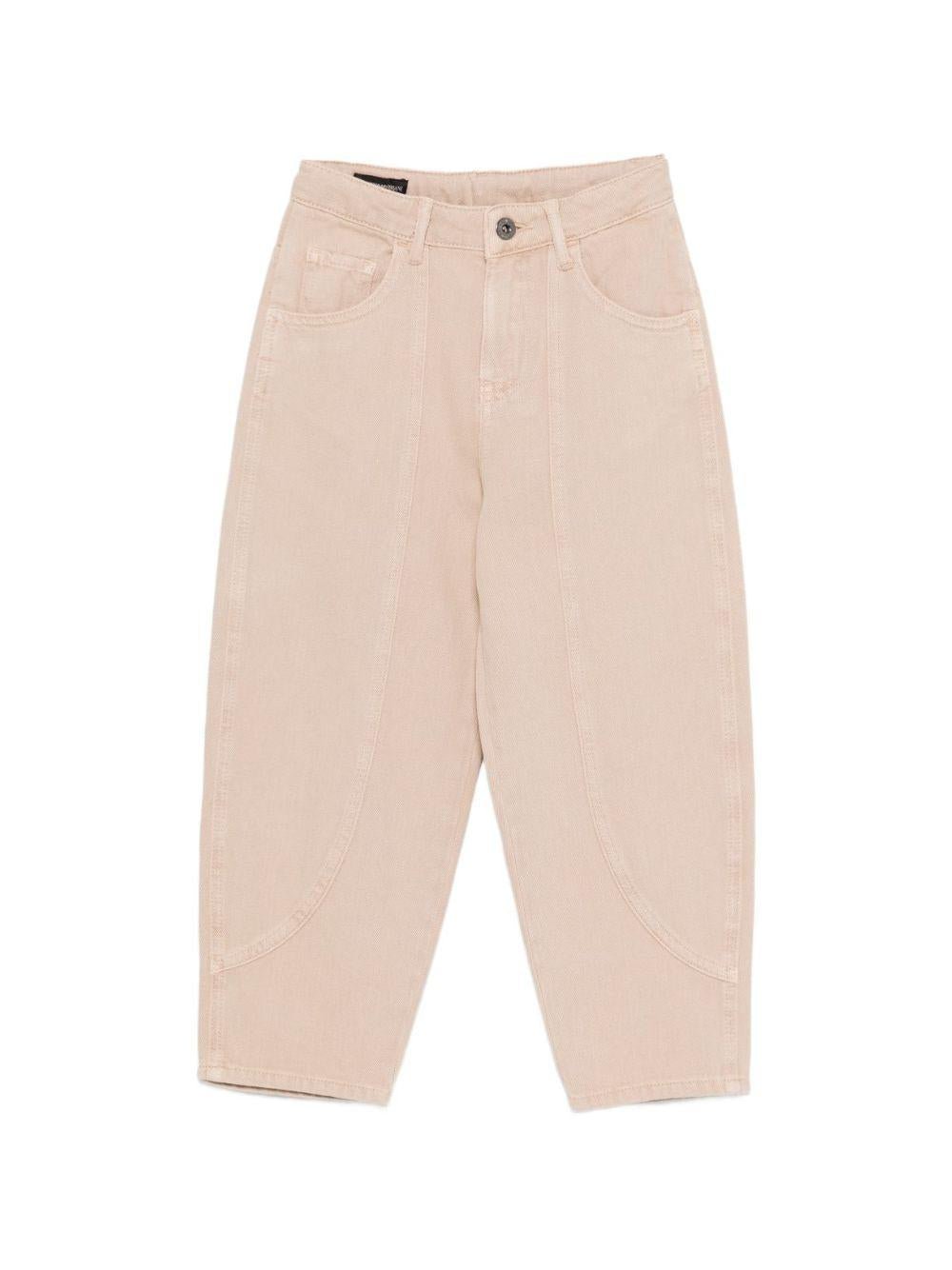 Pantaloni per bambino Emporio Armani Kids con gamba larga - Rubino Kids