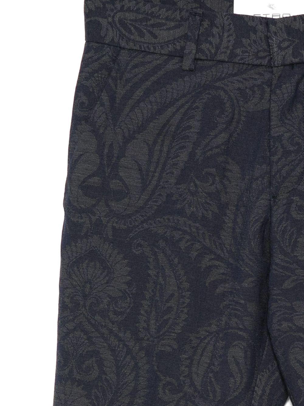 Pantaloni per bambino Etro Kids grigi con motivo paisley - Rubino Kids