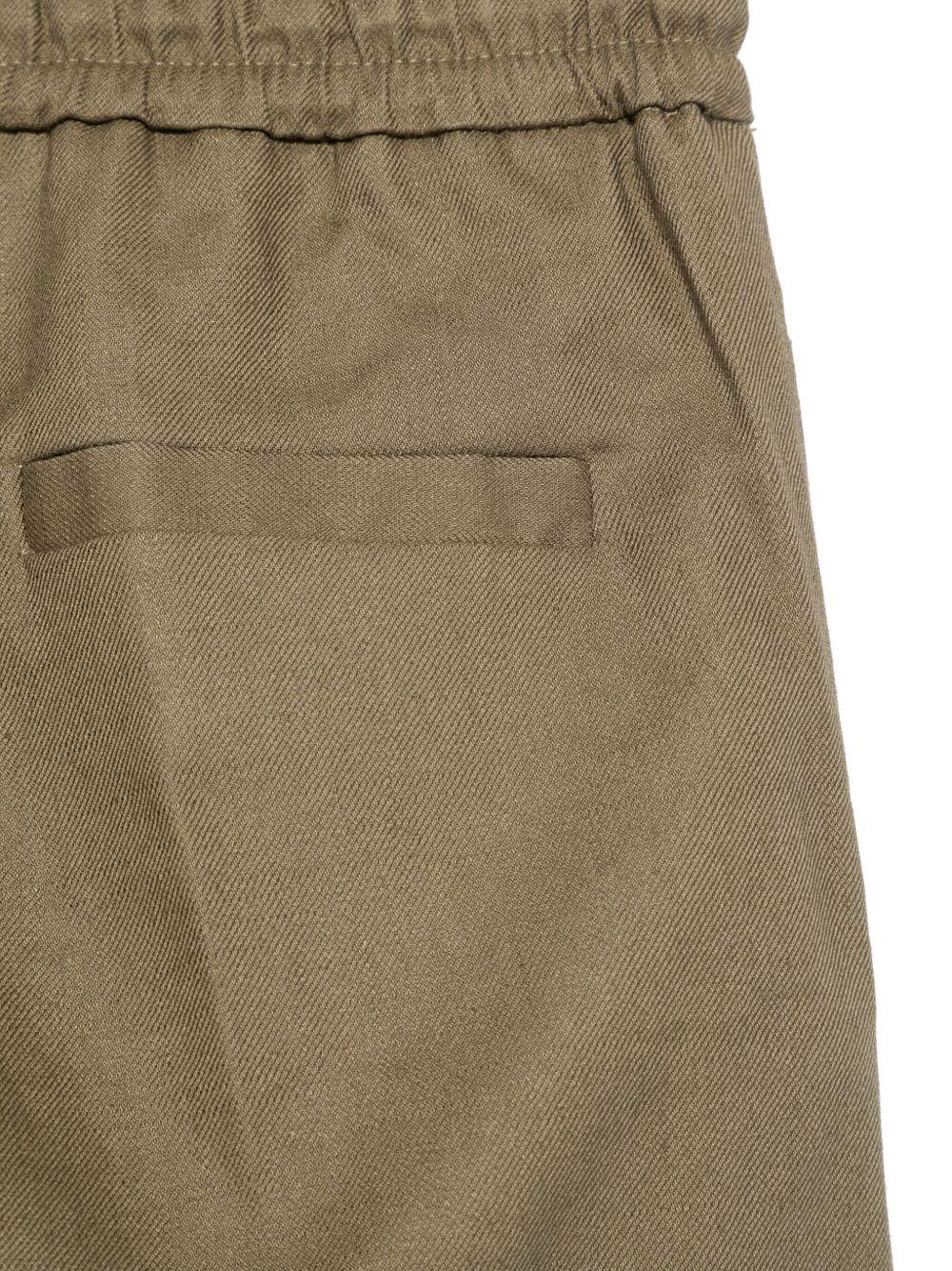 Pantaloni per bambino Paolo Pecora Kids verde con coulisse - Rubino Kids