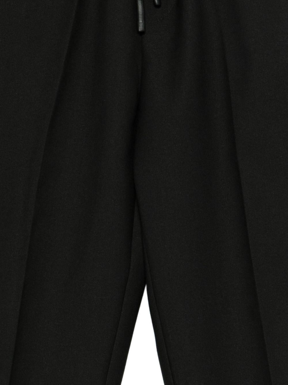 Pantaloni per bambino Roberto Cavalli Kids neri con vita elasticizzata - Rubino Kids