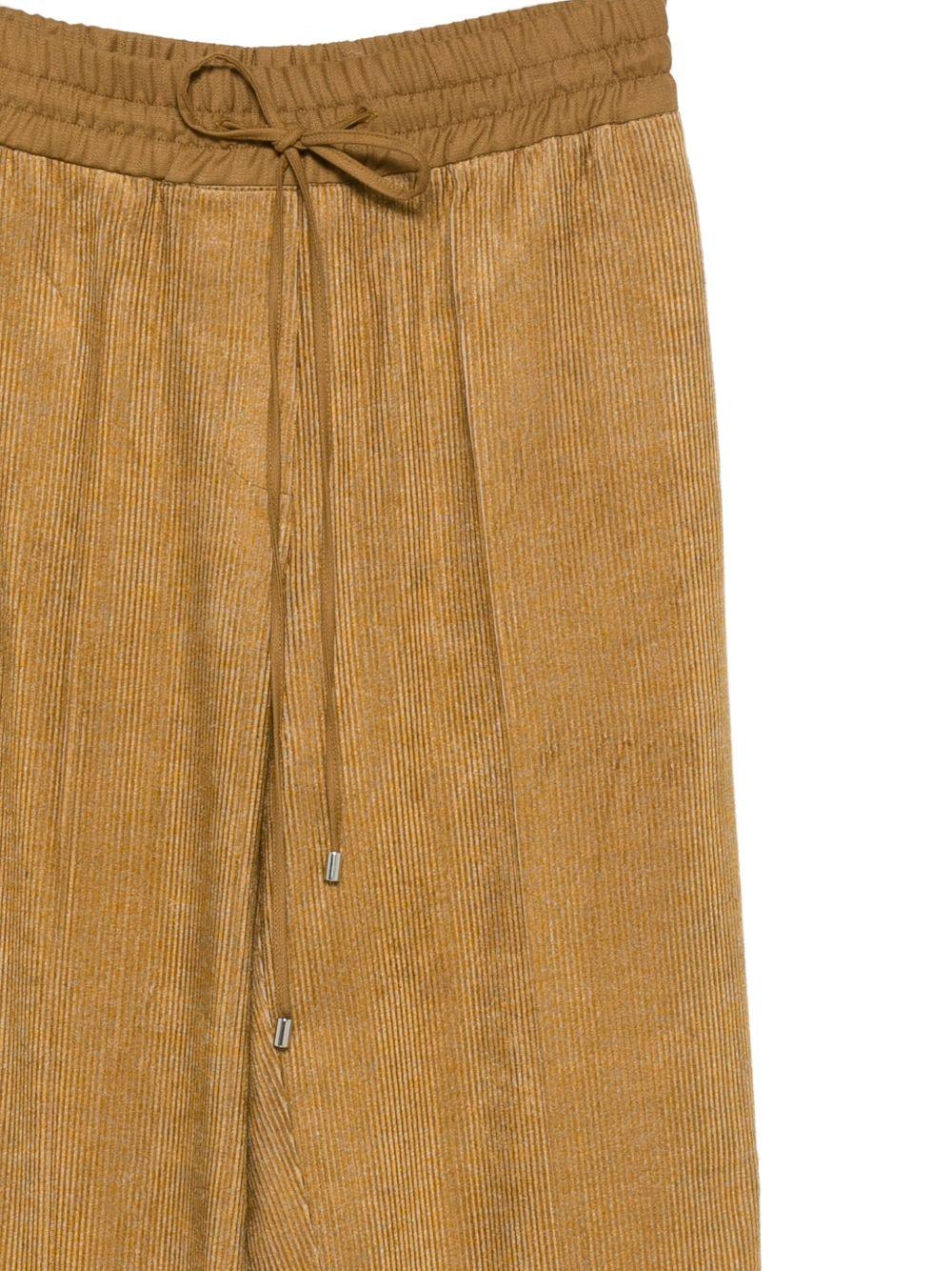 Pantaloni per donna Alysi beige con chiusura a coulisse - Rubino Kids