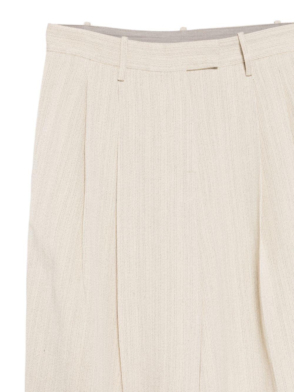 Pantaloni per donna Alysi beige con orlo risvoltato - Rubino Kids