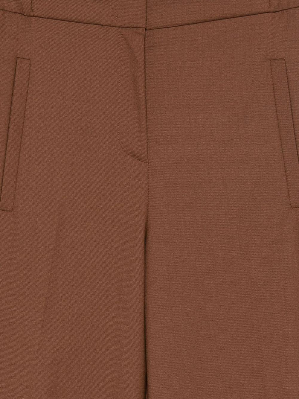 Pantaloni per donna Merci marrone con vita elasticizzata - Rubino Kids