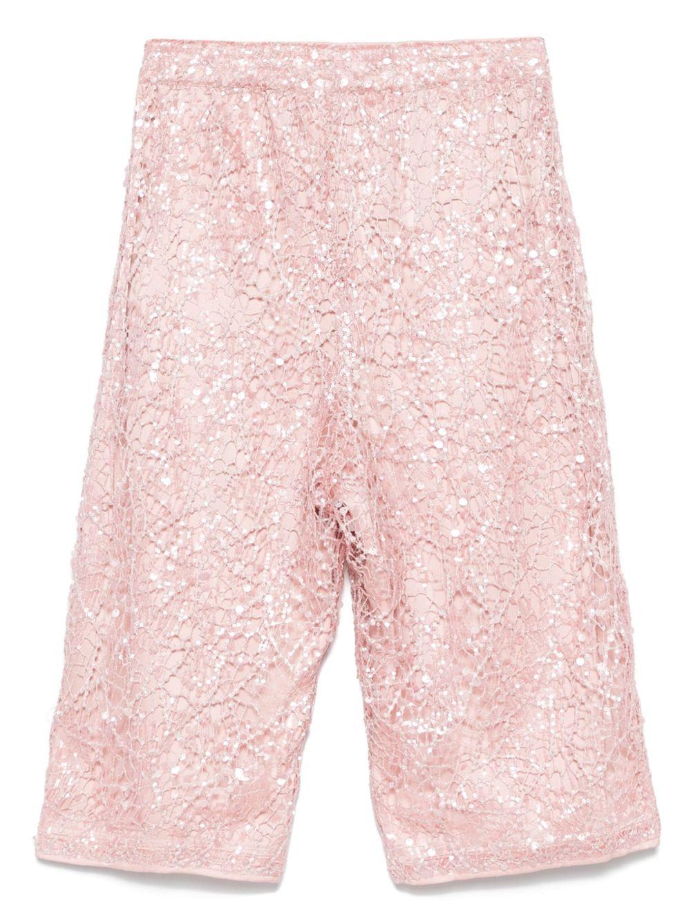 Pantaloni per donna Merci rosa modello crop - Rubino Kids