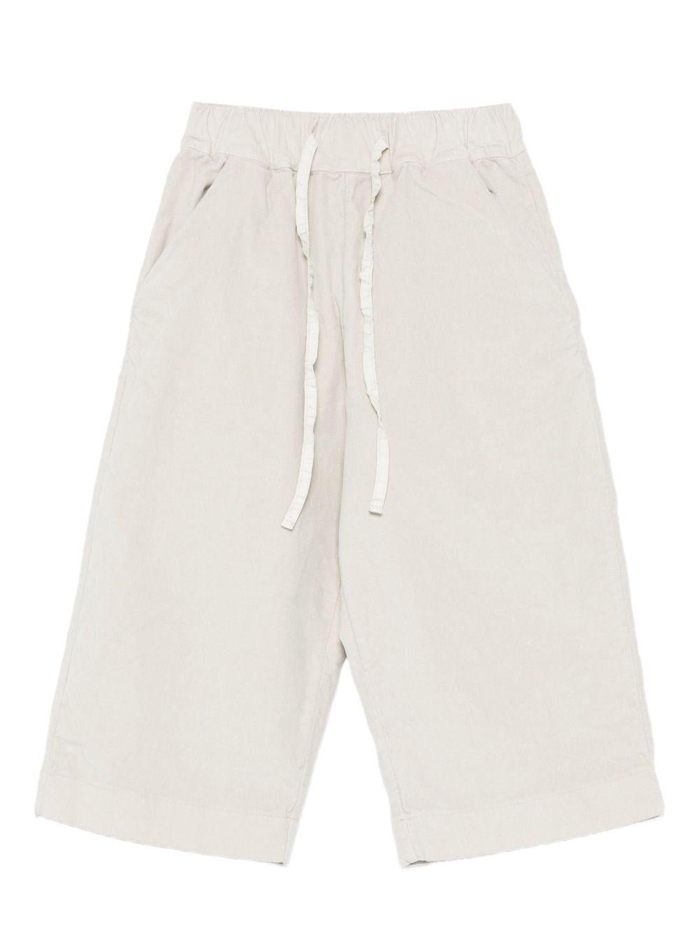 Pantaloni per neonata Album di Famiglia Kids beige con tasche posteriori applicate - Rubino Kids