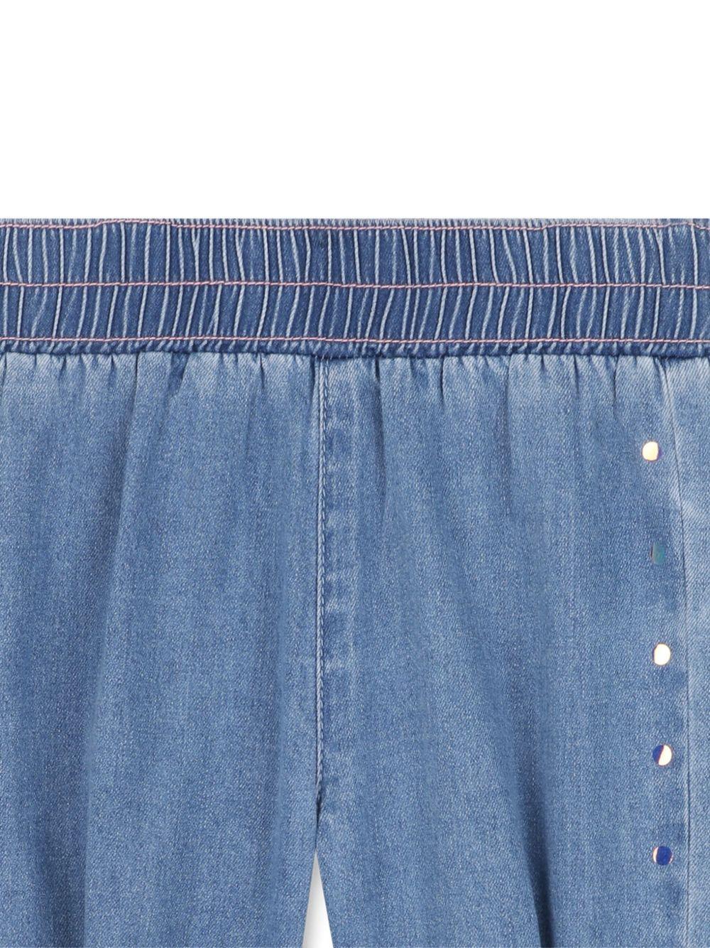 Pantaloni per neonata BIllieblush denim con borchie - Rubino Kids