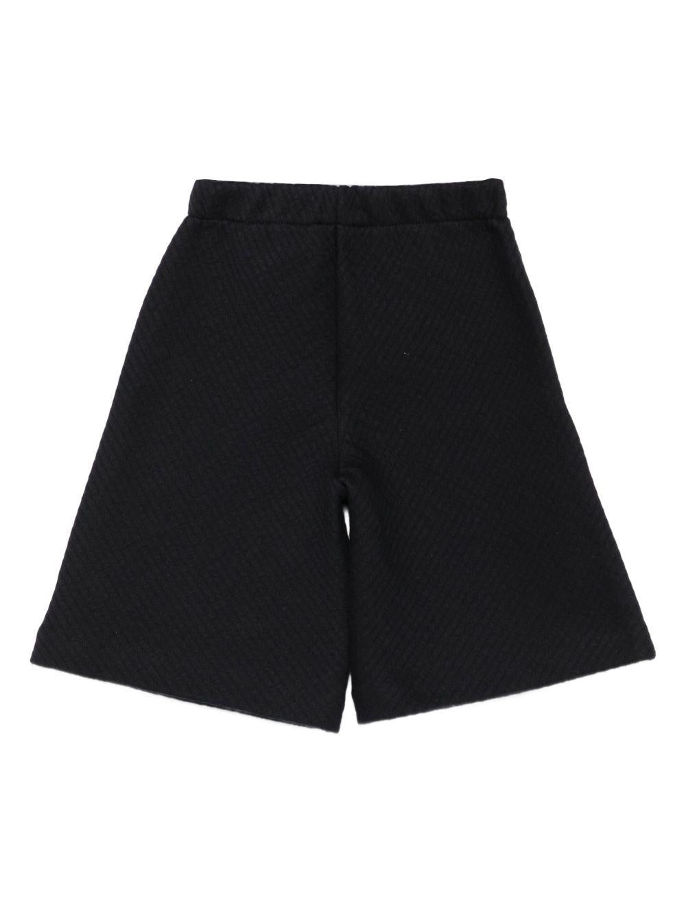 Pantaloni per neonata Emporio Armani Kids blu con bottoni testurizzati - Rubino Kids