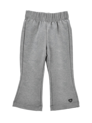 Monnalisa gray wide-leg trousers for baby girls