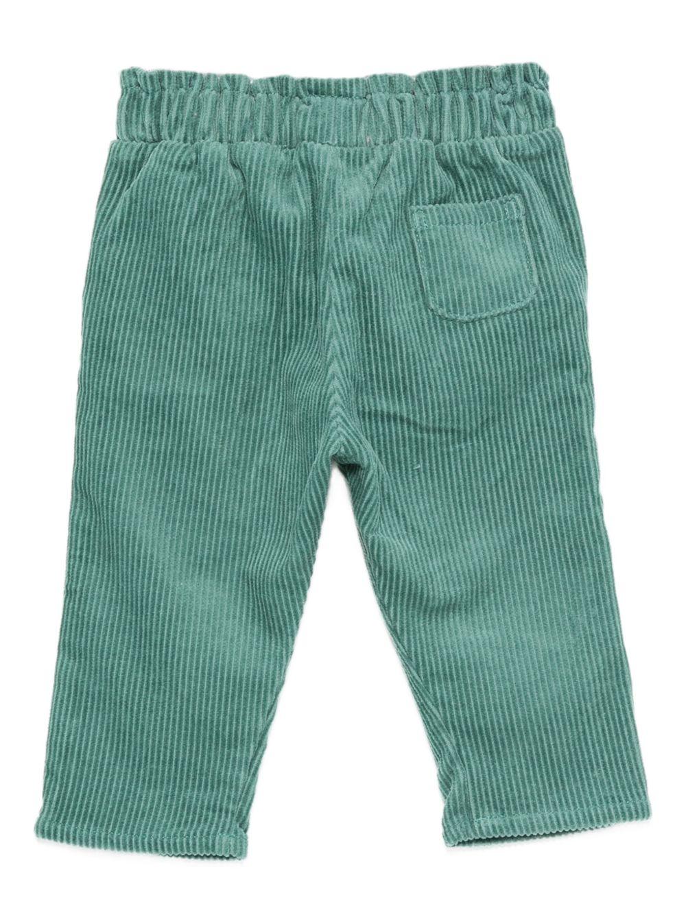 Pantaloni per neonata Tartine Et Chocolat verdi con dettaglio logo - Rubino Kids
