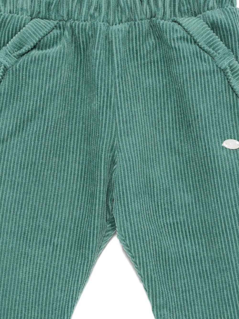 Pantaloni per neonata Tartine Et Chocolat verdi con dettaglio logo - Rubino Kids
