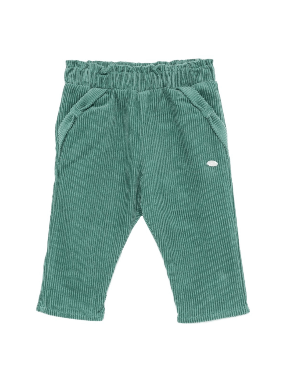 Pantaloni per neonata Tartine Et Chocolat verdi con dettaglio logo - Rubino Kids