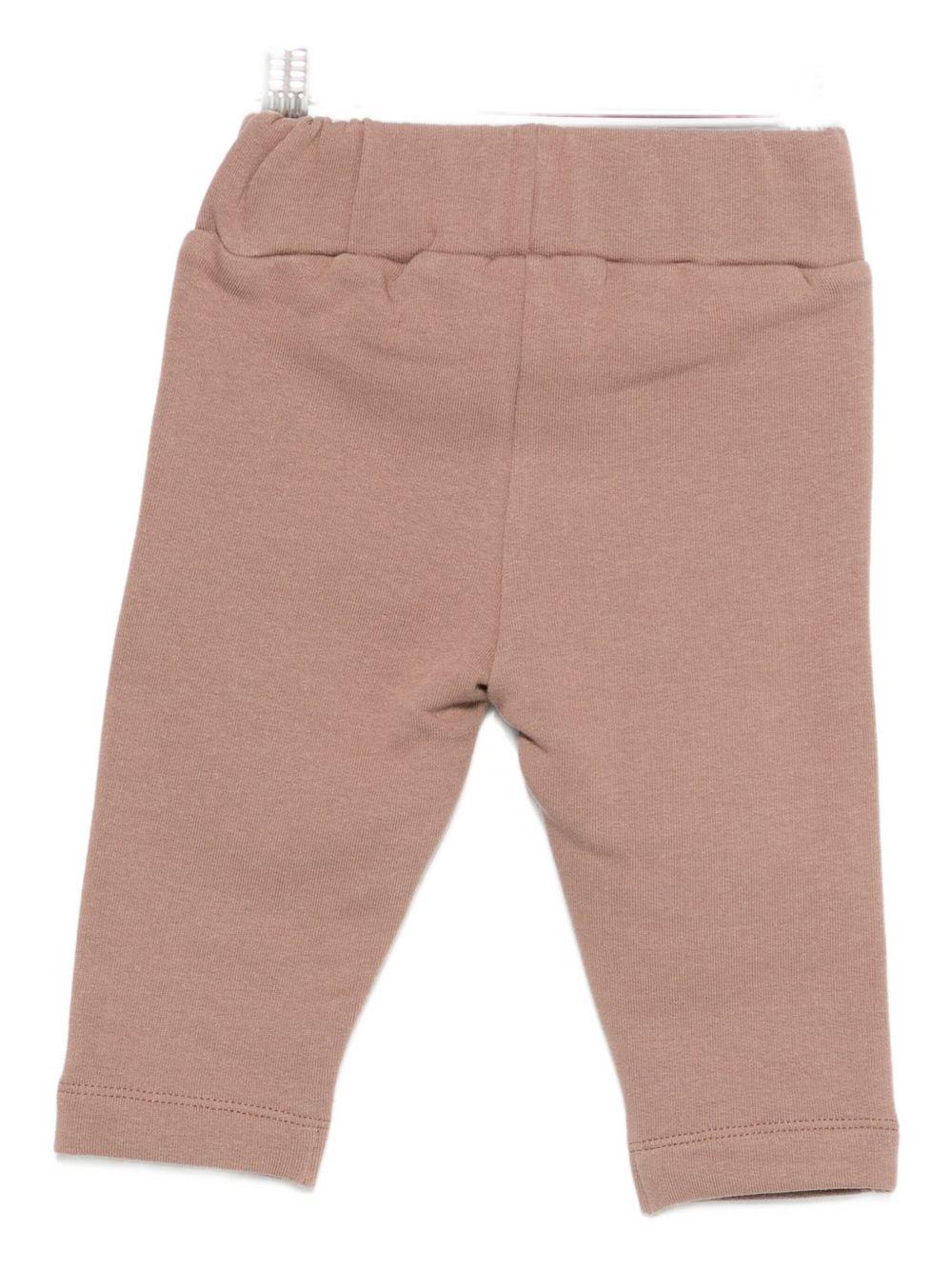 Pantaloni per neonati Donsje beige con toppe sulle ginocchia - Rubino Kids