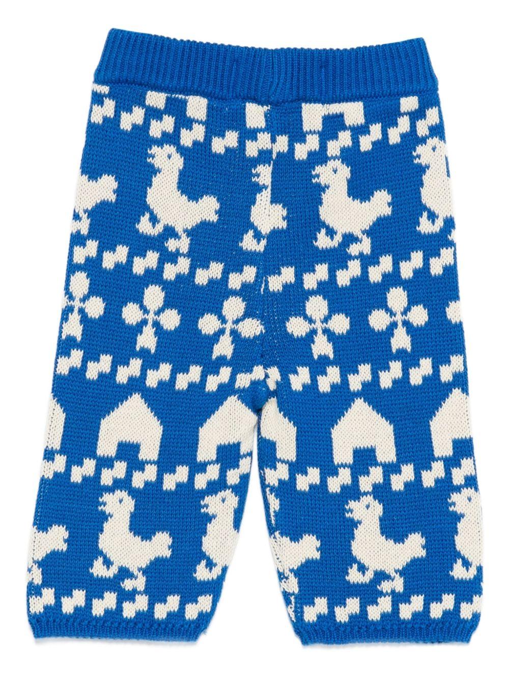 Pantaloni per neonato Bobo Choses blu con animali da fattoria - Rubino Kids