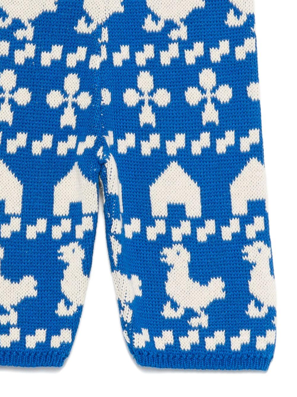 Pantaloni per neonato Bobo Choses blu con animali da fattoria - Rubino Kids