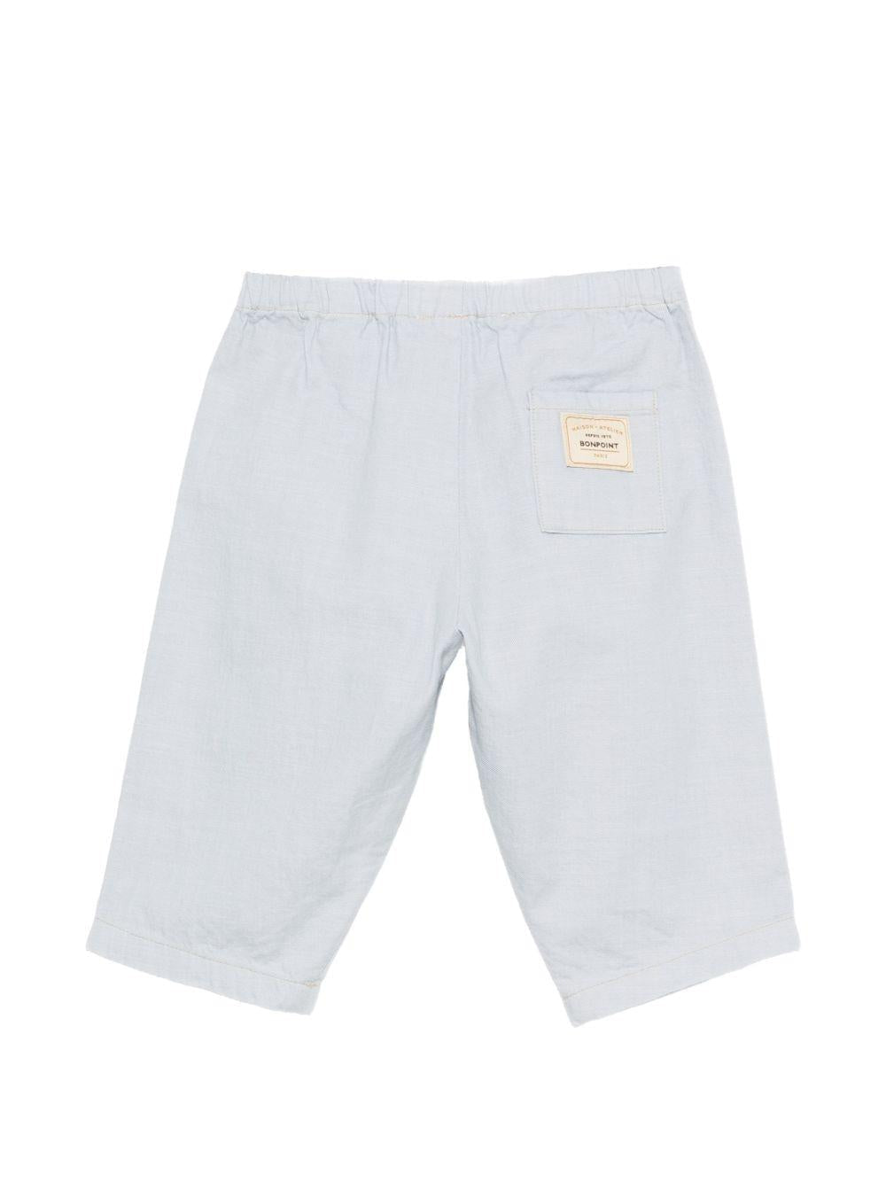 Pantaloni per neonato Bonpoint blu con vita elasticizzata - Rubino Kids