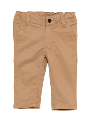 BOSS Kids beige baby trousers with back pockets