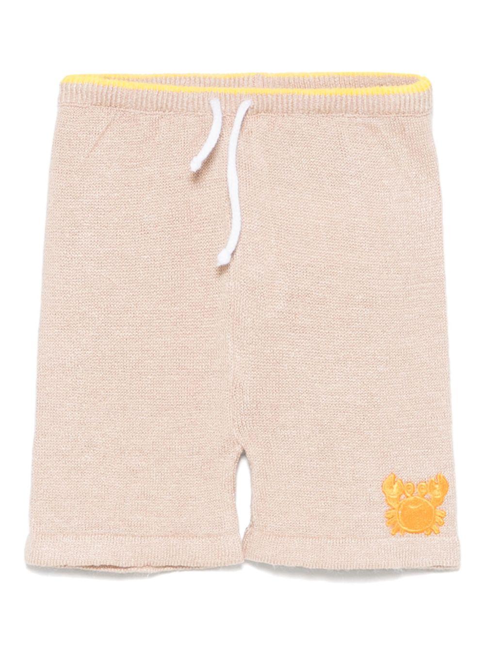 Pantaloni per neonato Gensami kids beige in maglia - Rubino Kids