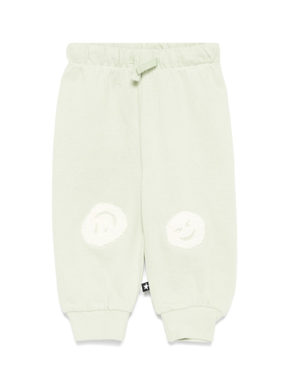 Pantaloni per neonato Molo Simeon verde con motivo smiley - Rubino Kids