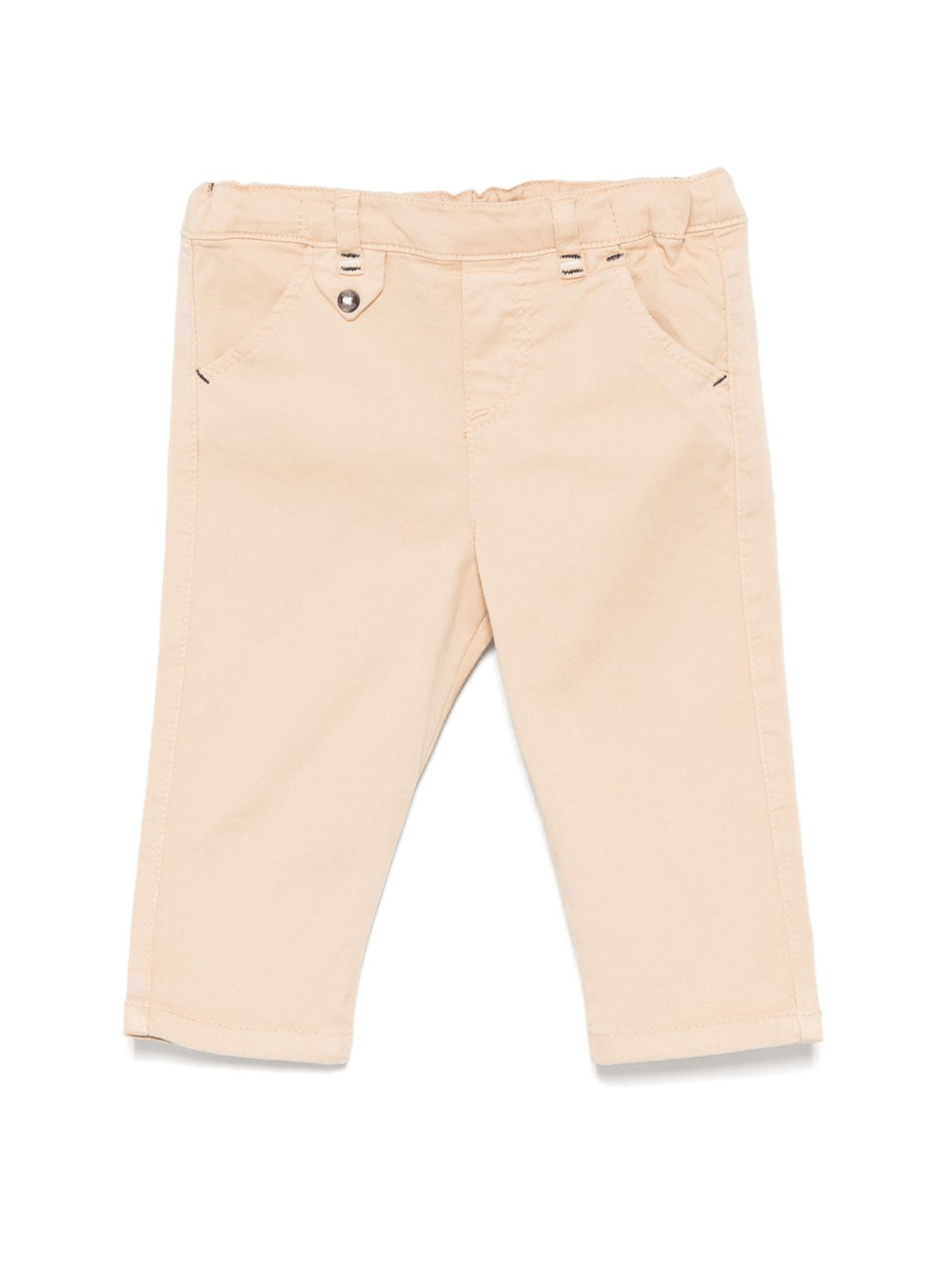 Pantaloni per neonato Tartine Et Chocolat beige affusolati con due tasche laterali oblique - Rubino Kids