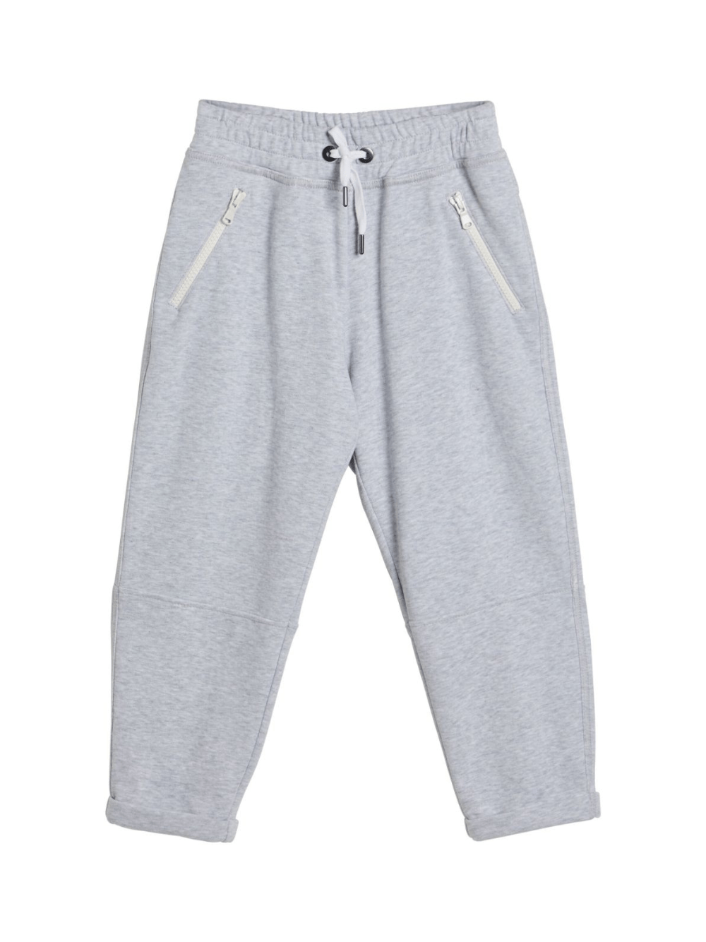 Pantaloni sportivi per bambina Brunello Cucinelli Kids Smooth French grigio - Rubino Kids