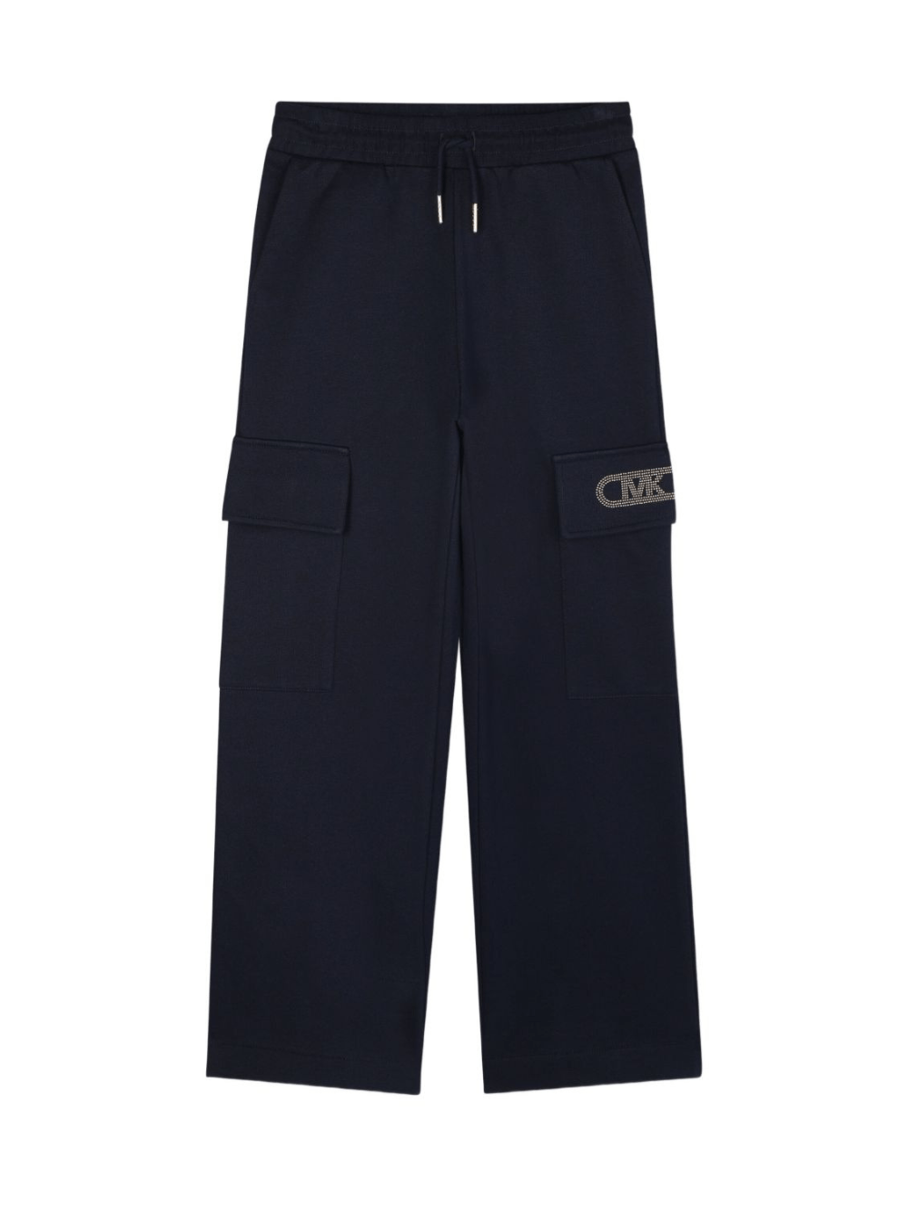 Pantaloni sportivi per bambina Michael Kors Kids blu modello cargo - Rubino Kids