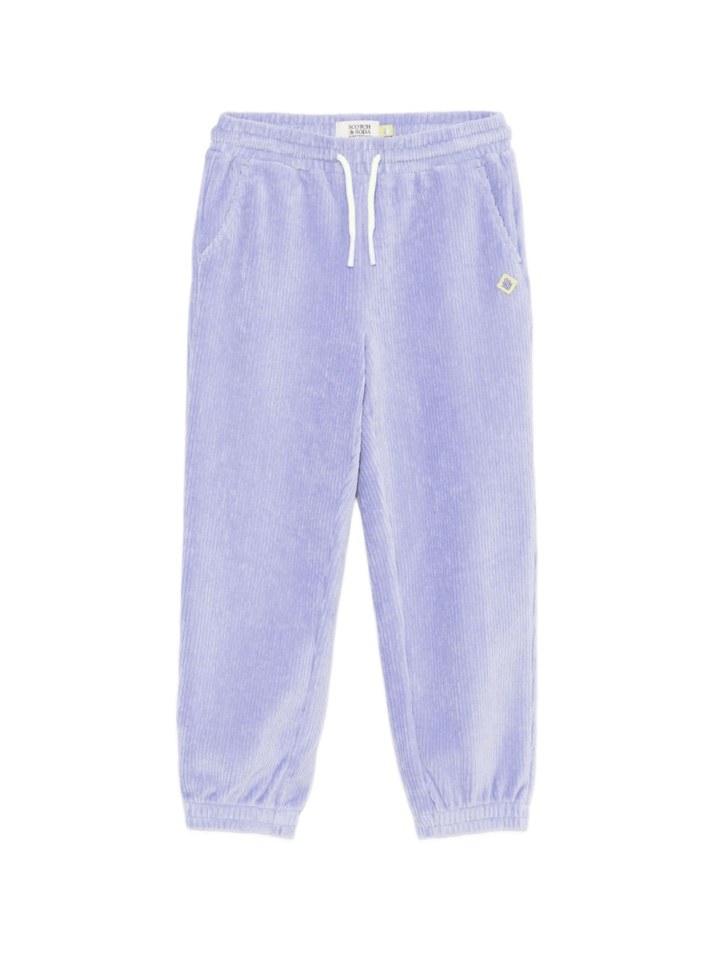 Pantaloni sportivi per bambina Scotch & Soda Kids viola con coulisse in vita - Rubino Kids