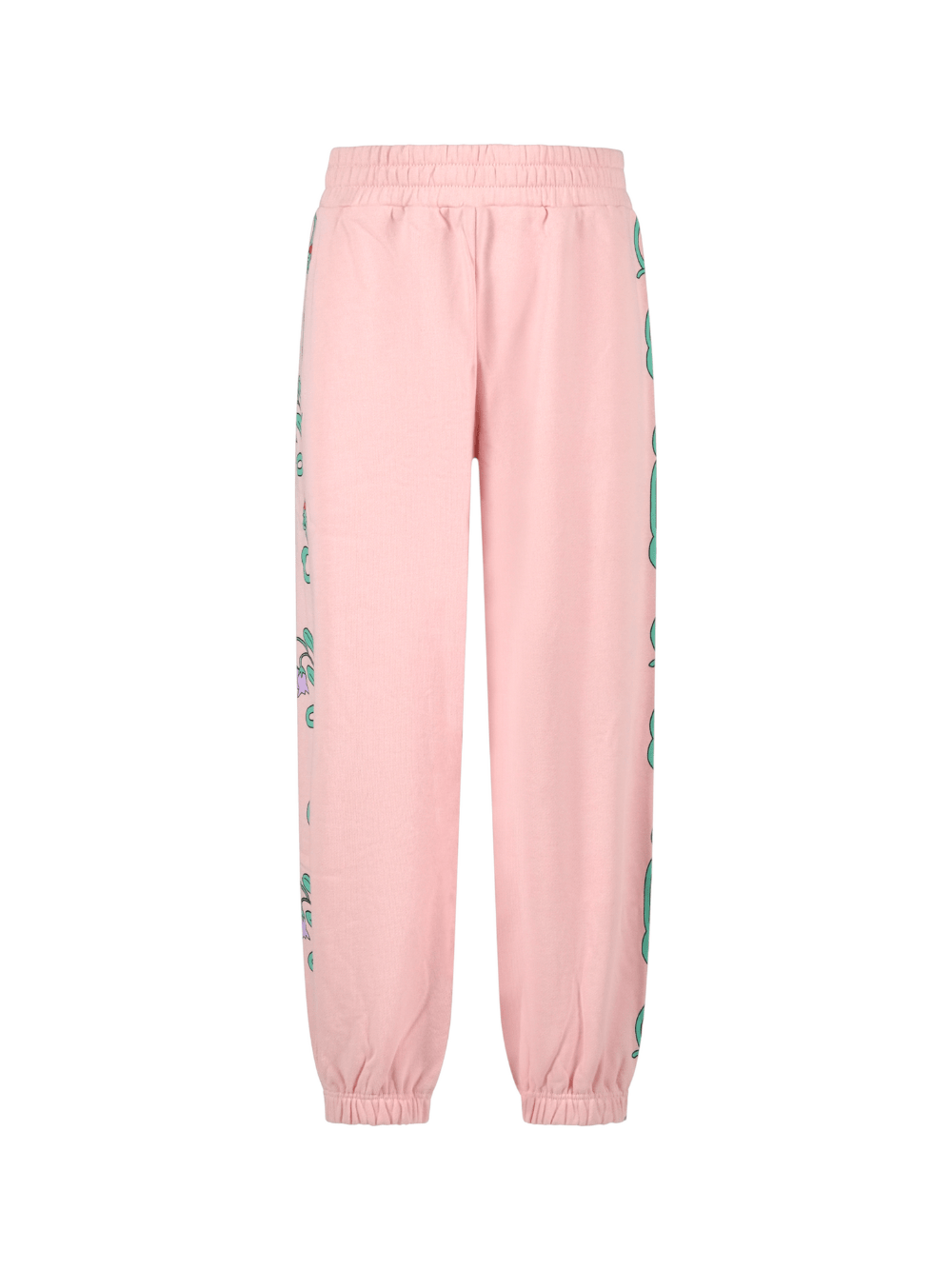 Pantaloni sportivi per bambina Stella McCartney Kids rosa con stampa floreale - Rubino Kids