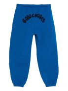 Pantaloni sportivi per bambino Bobo Choses blu con logo stampato sul retro - Rubino Kids