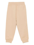 Pantaloni sportivi per bambino Burberry Kids beige con fettuccia Burberry Check - Rubino Kids