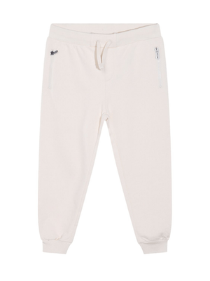 Moschino Kids white tracksuit bottoms with teddy bear print