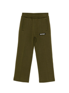 Pantaloni sportivi per bambino Palm Angels Kids verdi con applicazione con logo - Rubino Kids