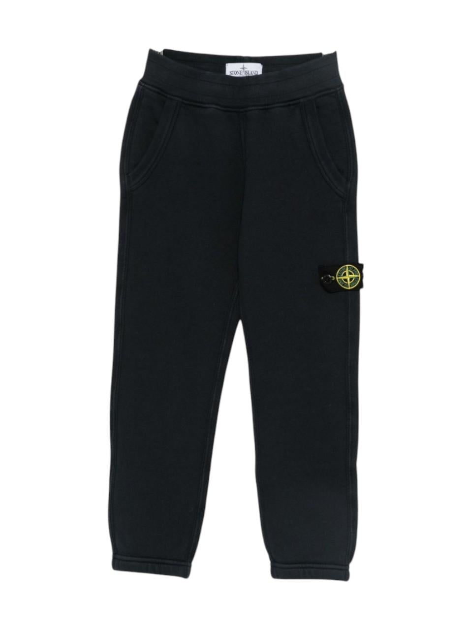 Pantaloni sportivi per bambino Stone Island Junior blu con motivo bussola - Rubino Kids