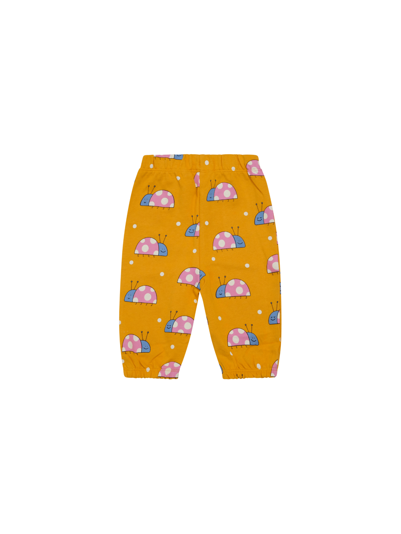 Pantaloni sportivi per neonata Stella McCartney Kids arancione con stampa coccinelle all - over - Rubino Kids
