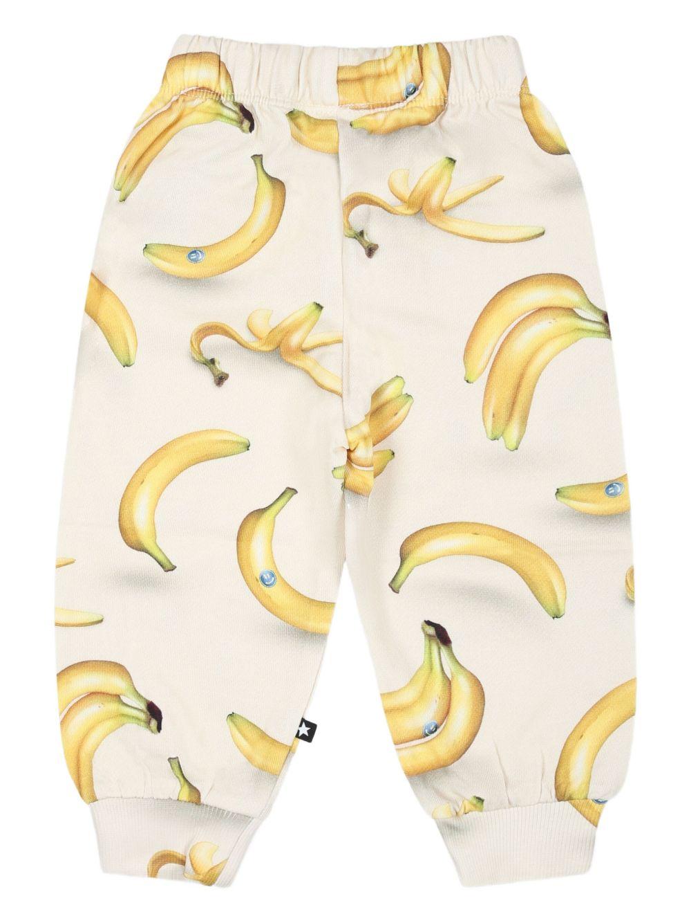 Pantaloni sportivi per neonato Molo bianco con stampa grafica all - over - Rubino Kids