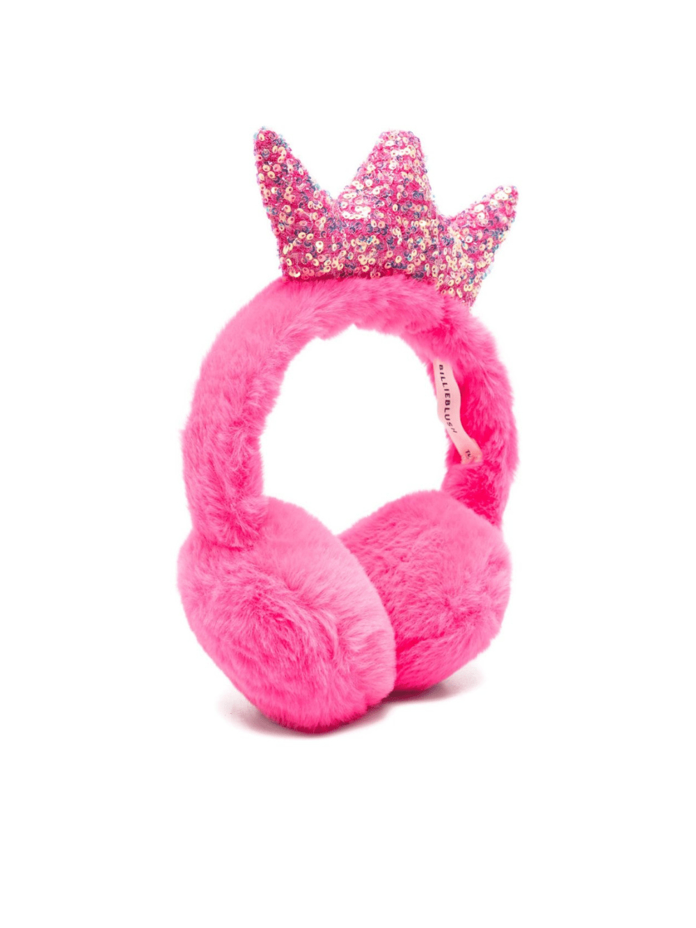 Paraorecchie per bambina Billieblush rosa decorati con corona di paillettes - Rubino Kids