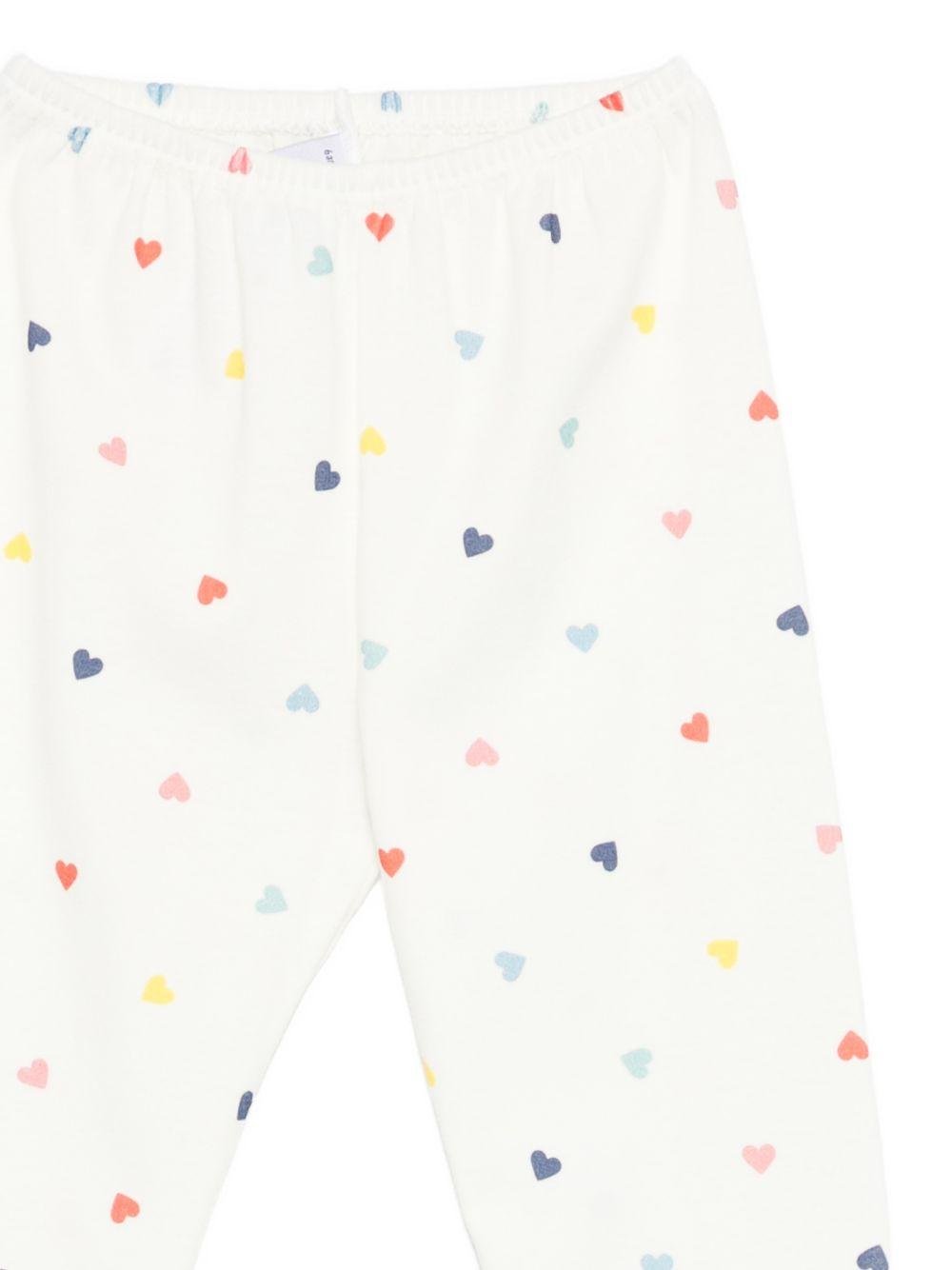 Pigiama per bambina Petit Bateau bianco con stampa gatto - Rubino Kids