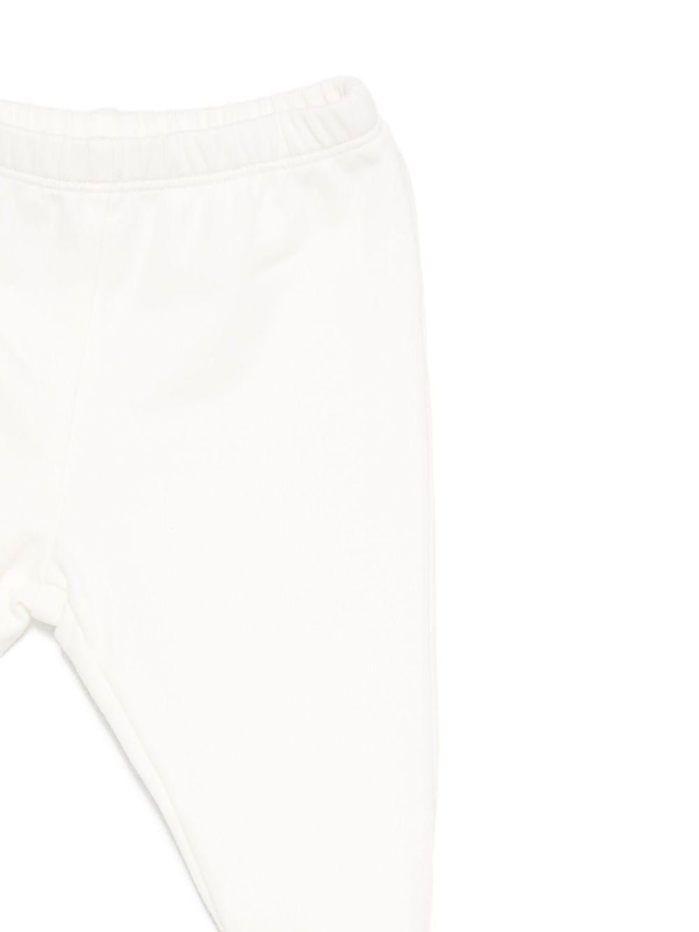 Pigiama per neonati Il Gufo bianco con ricamo animali sul davanti - Rubino Kids