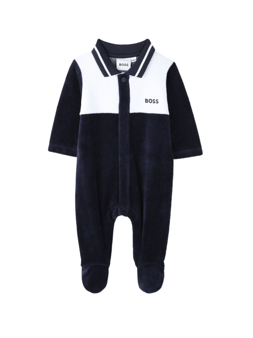 Pigiama per neonato BOSS Kidswear blu con stampa - Rubino Kids