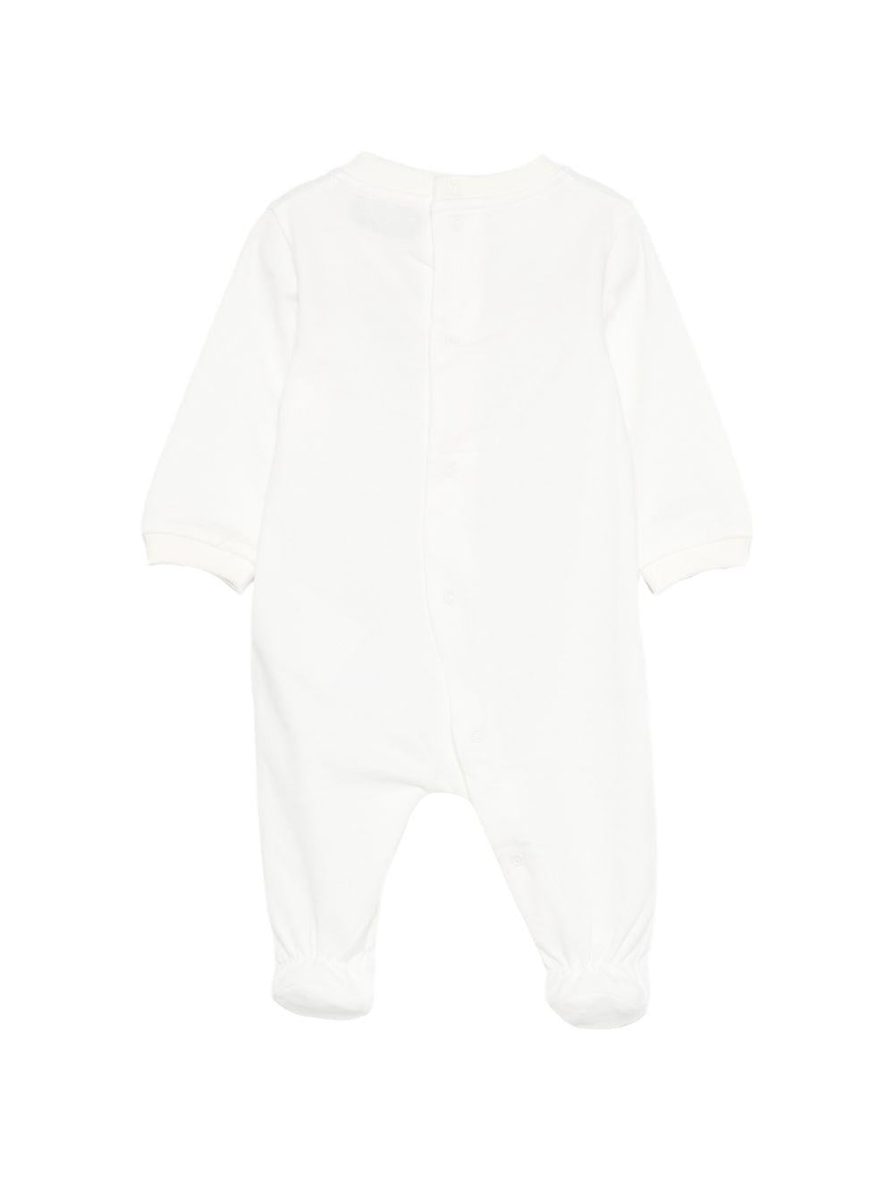 Pigiama per neonato Moschino Kids bianco con stampa Teddy - Rubino Kids