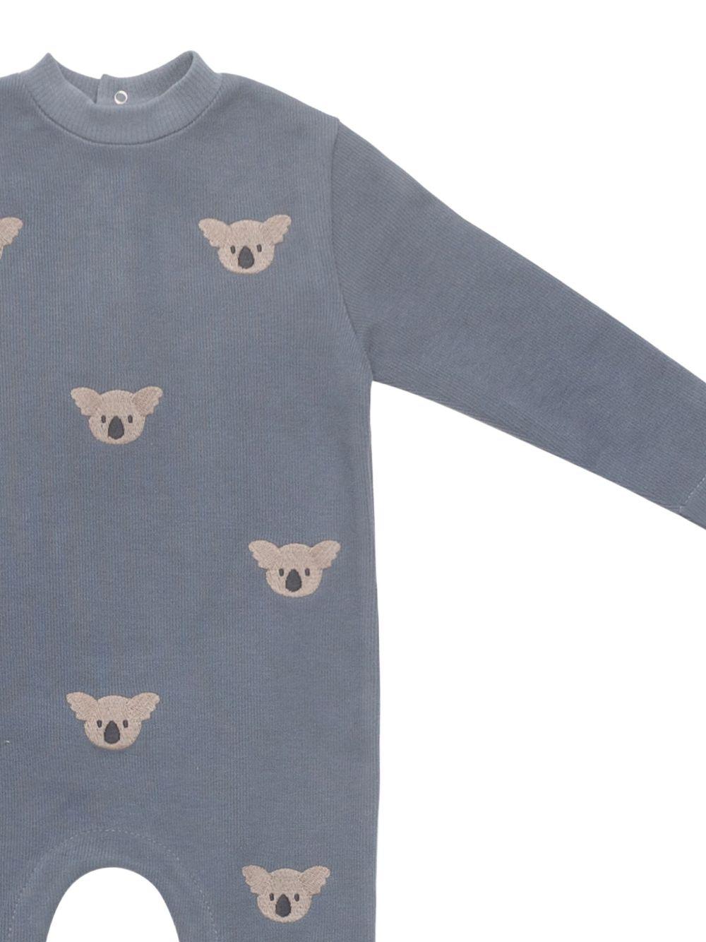 Pigiama Phlyn Onesie per neonati Dosje blu con ricamo koala - Rubino Kids