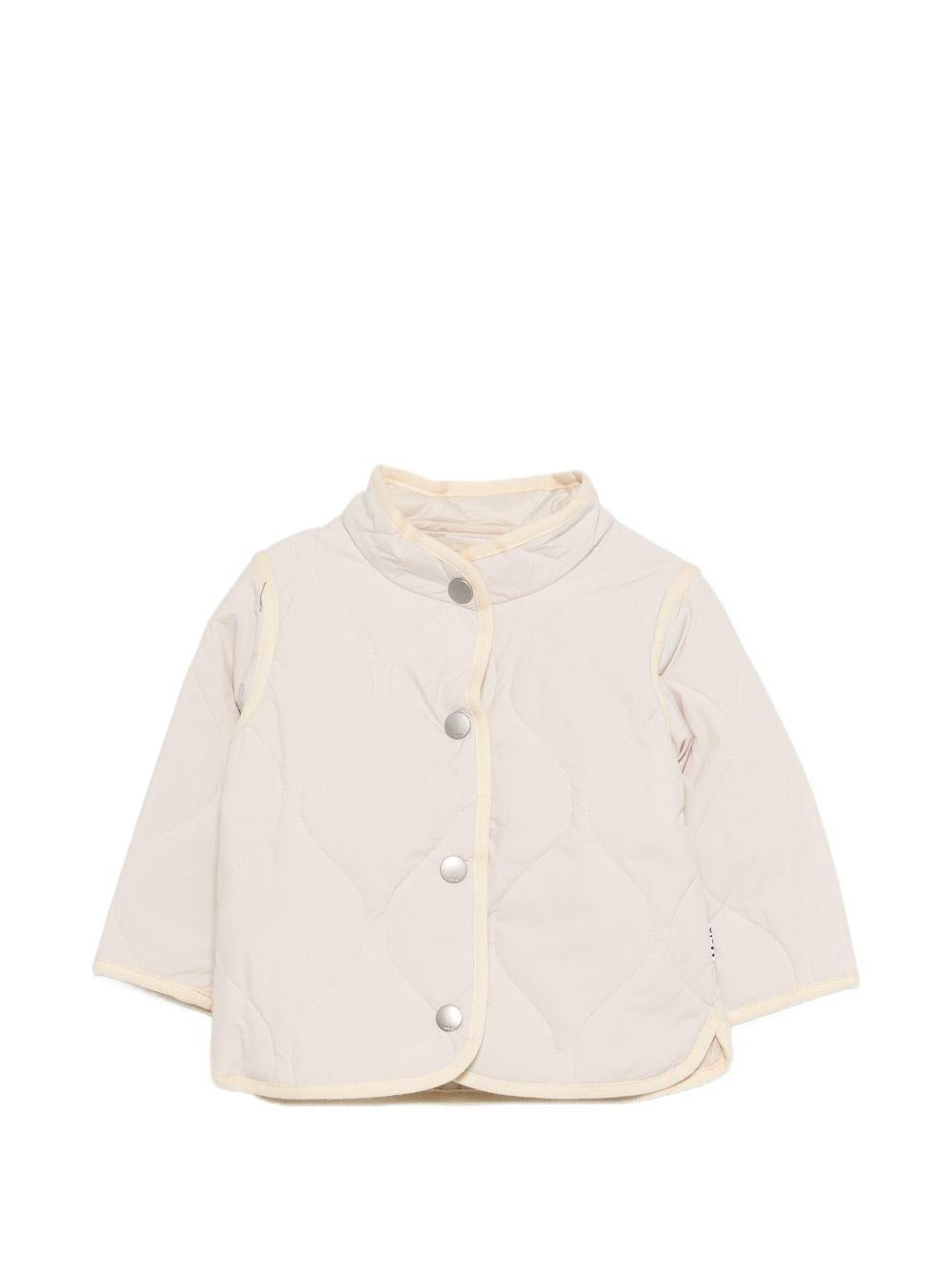 Piumino Harrie per neonata Molo beige con design trapuntato - Rubino Kids
