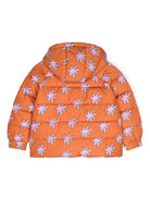 Piumino per bambina Stella McCartney Kids arancione con stampa grafica - Rubino Kids