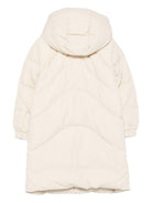 Piumino per bambino Emporio Armani Kids beige con cappuccio - Rubino Kids