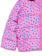 Piumino per neonata Stella McCartney Kids rosa con stampa stelle - Rubino Kids