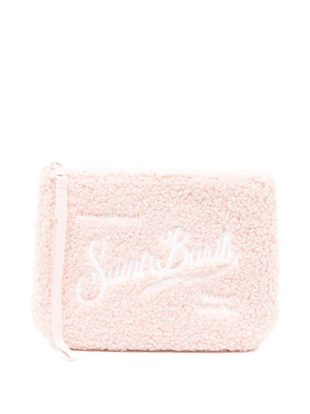 Pochette Aline per bambina MC2 Saint Barth Kids rosa con fodera in shearling - Rubino Kids
