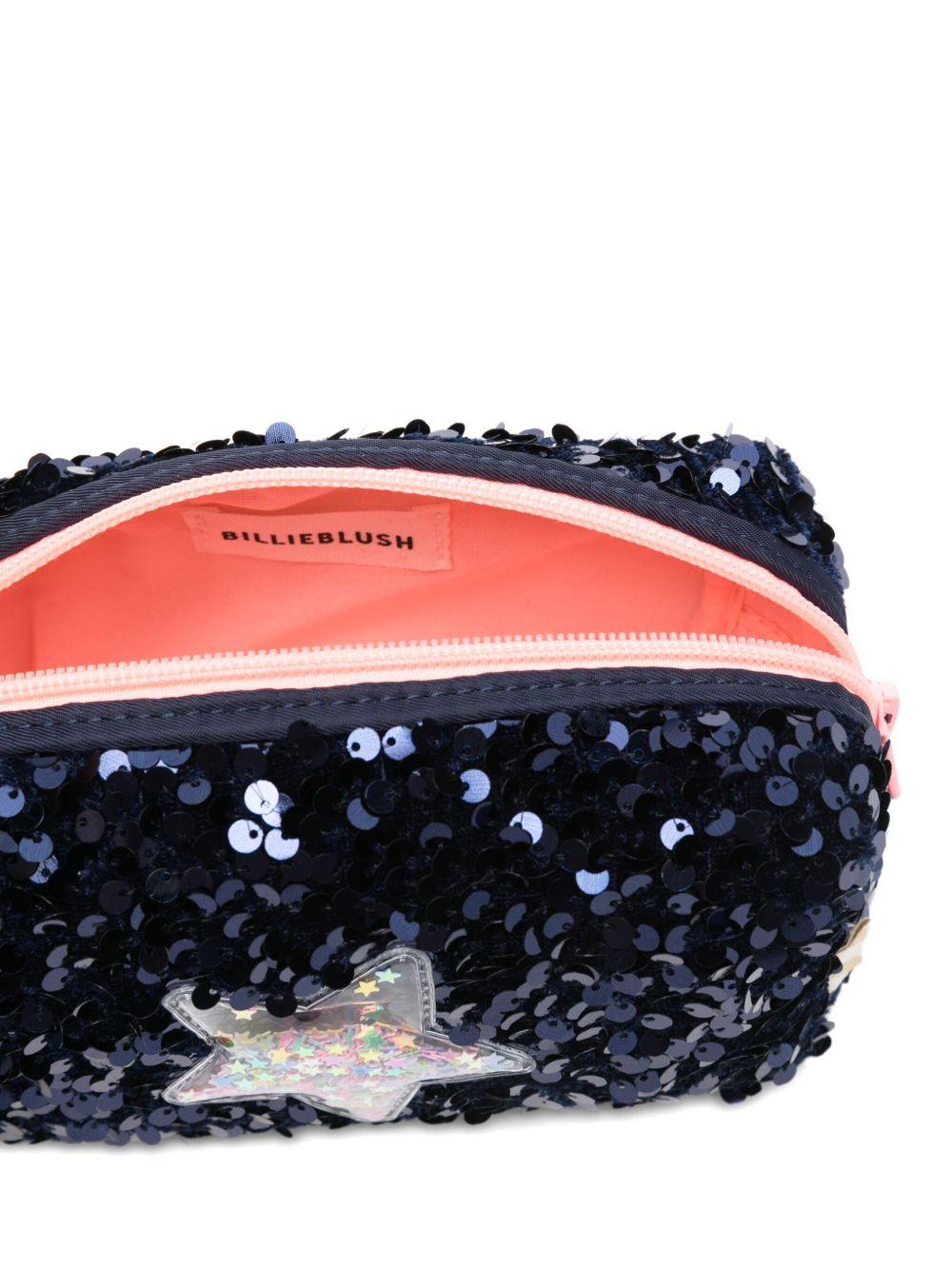 Pochette per bambina Billieblush blu con paillettes e motivo a stella - Rubino Kids