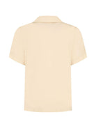 Polo junior in jersey con tasca per bambino Fendi Kids beige con orlo dritto - Rubino Kids