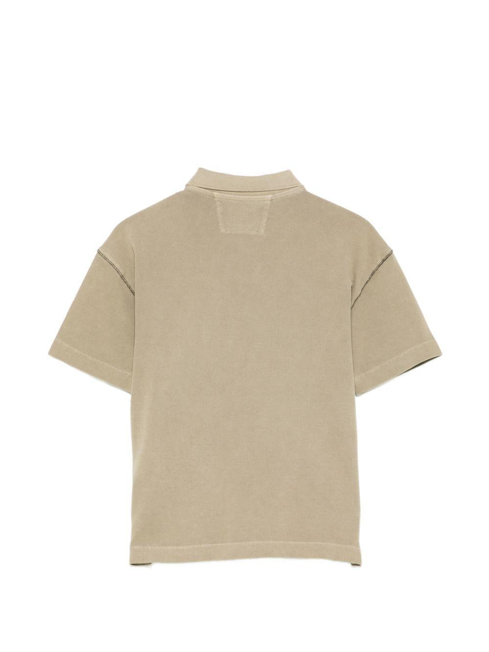 Polo per bambino C.P. Company Kids beige con colletto - Rubino Kids