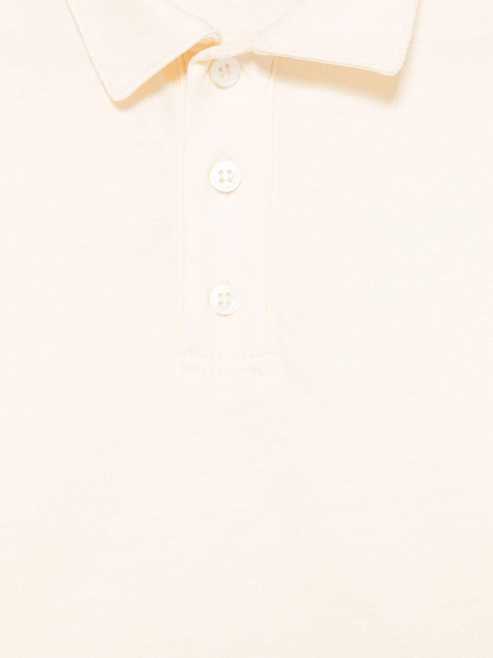 Polo per bambino Paolo Pecora Kids beige chiaro con bottoni frontali - Rubino Kids